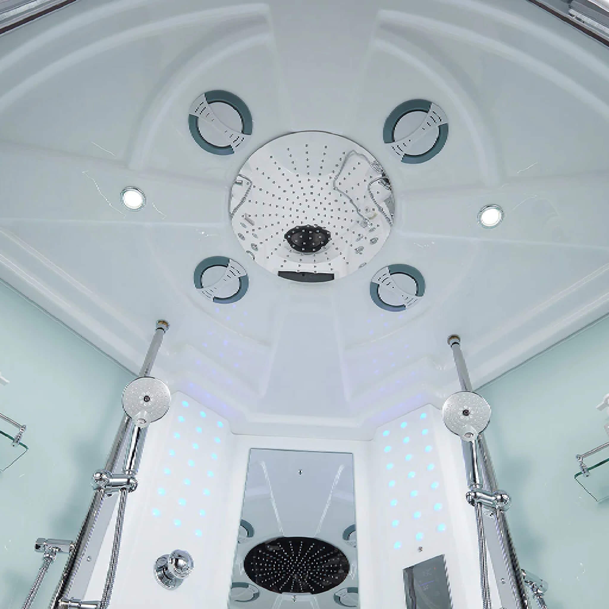 Maya Bath Platinum Superior Steam Shower with Foot Massager