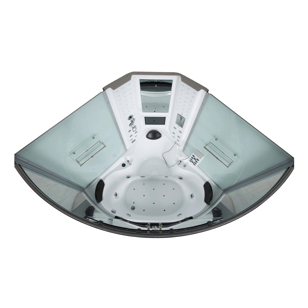 Maya Bath Platinum Superior Steam Shower with Foot Massager