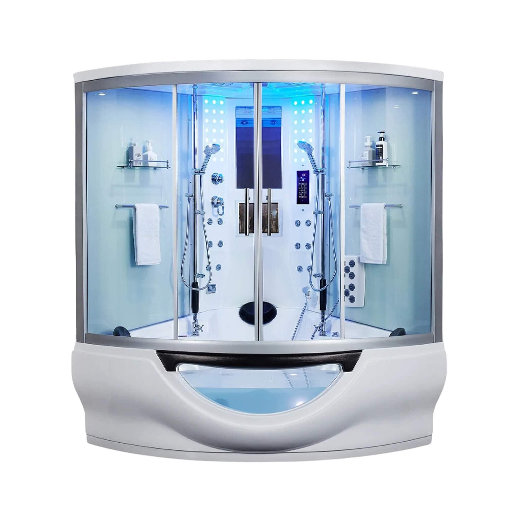 Maya Bath Platinum Superior Steam Shower with Foot Massager