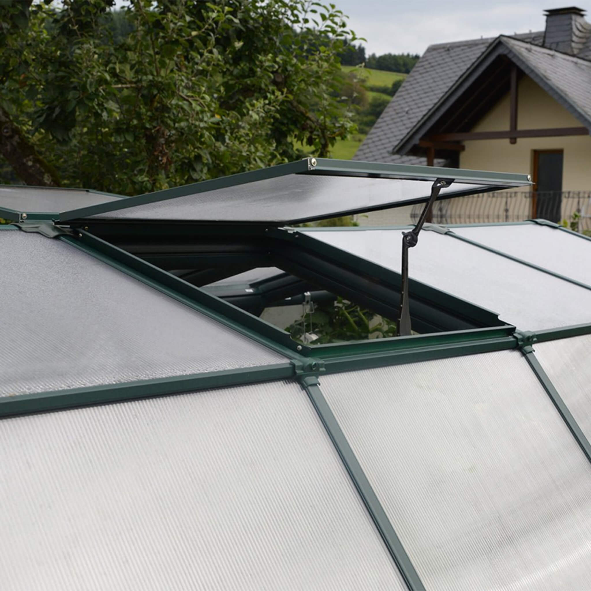[08X20FT] Extra-Large Barn-Style Weatherproof Walk-In Greenhouse With Roof Vents