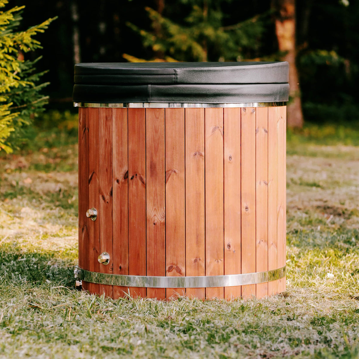 Premium 1-Person Fully Assembled ThermoWood Cold Plunge Tub