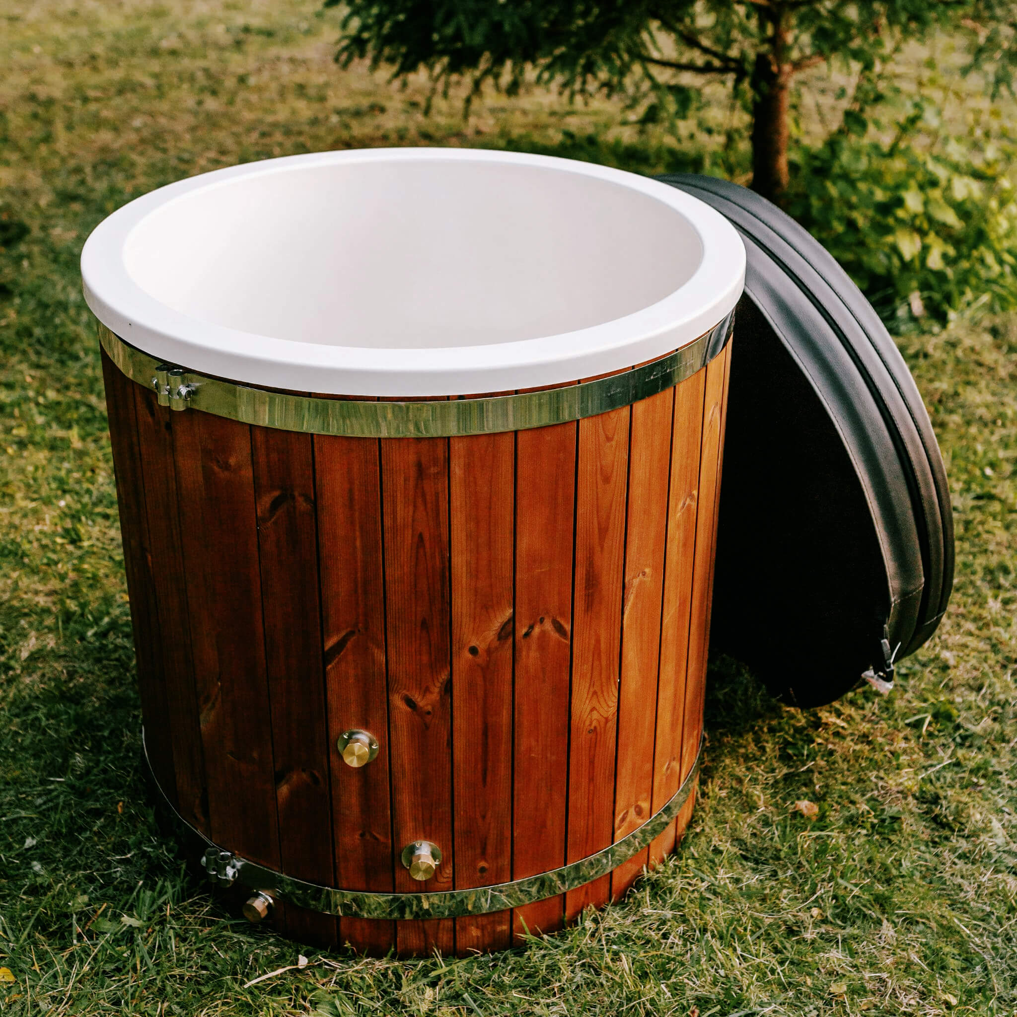 Premium 1-Person Fully Assembled ThermoWood Cold Plunge Tub
