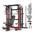 Rovix Premium 2000LBS All-In-One Squat Rack Power Cage with Smith Machine