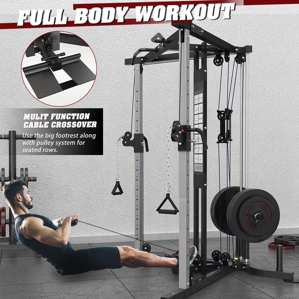 Rovix Premium Home Cable Crossover Full Body Workout Fly Machine, 350LBS.