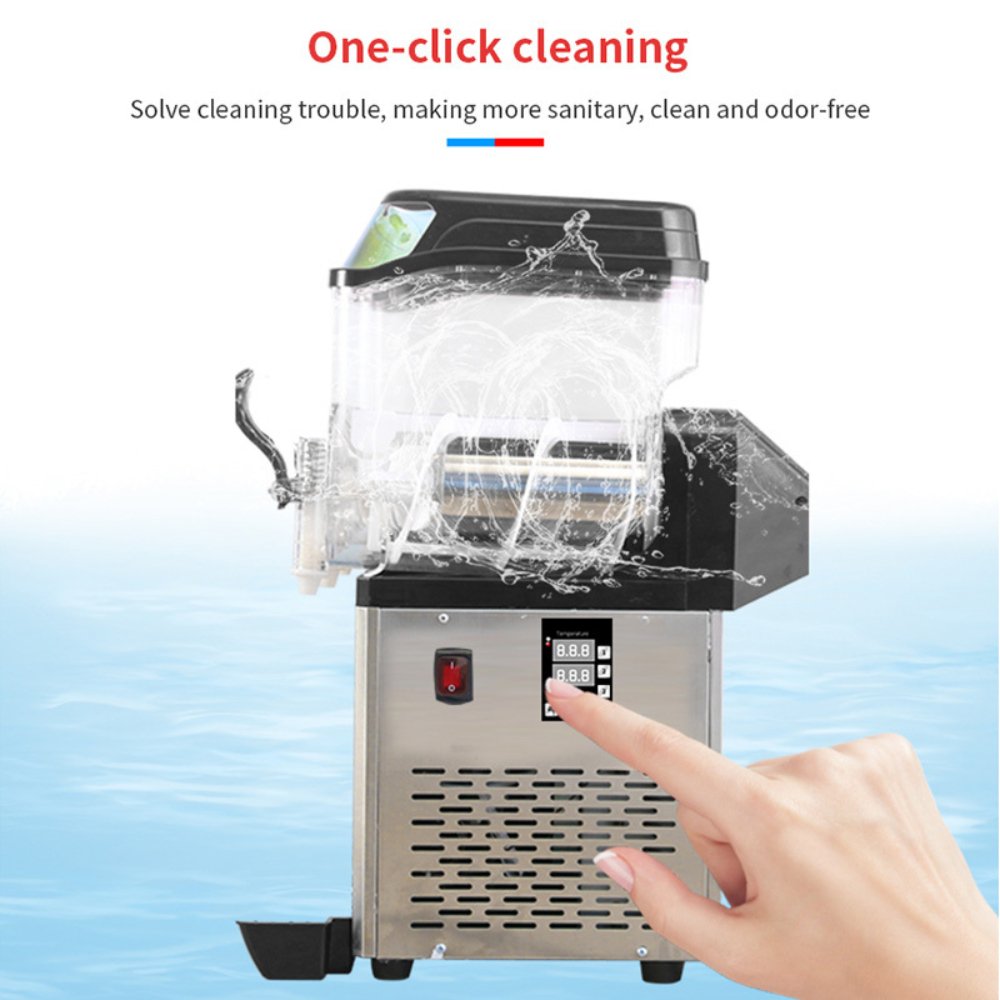 Premium Commercial Stainless Steel Slushy Machine With Triple Tank Advance Cooling, 45L
