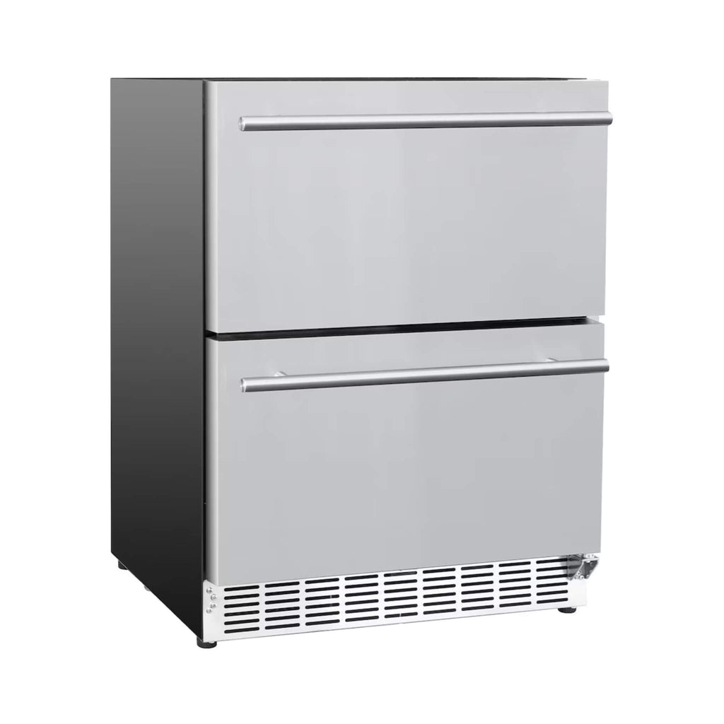 Summerset 24-Inch Outdoor Rated Double Drawer Refrigerator