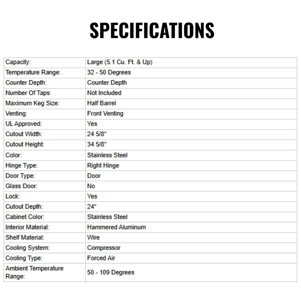 Summerset 24-Inch Outdoor Rated Double Drawer Refrigerator