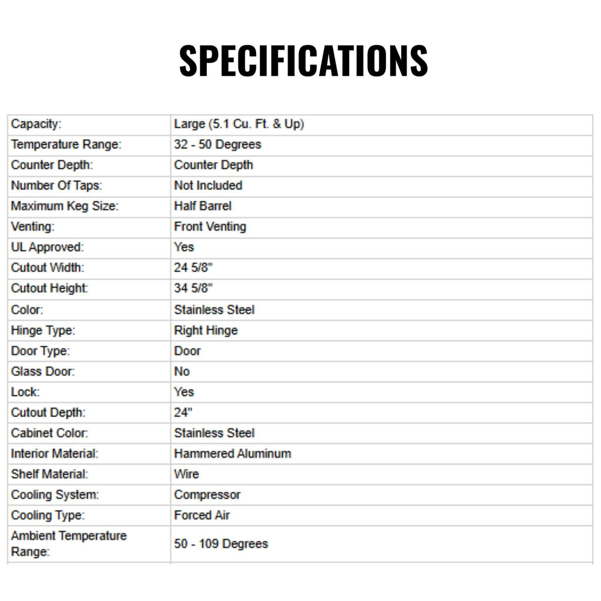 Summerset 24-Inch Outdoor Rated Double Drawer Refrigerator