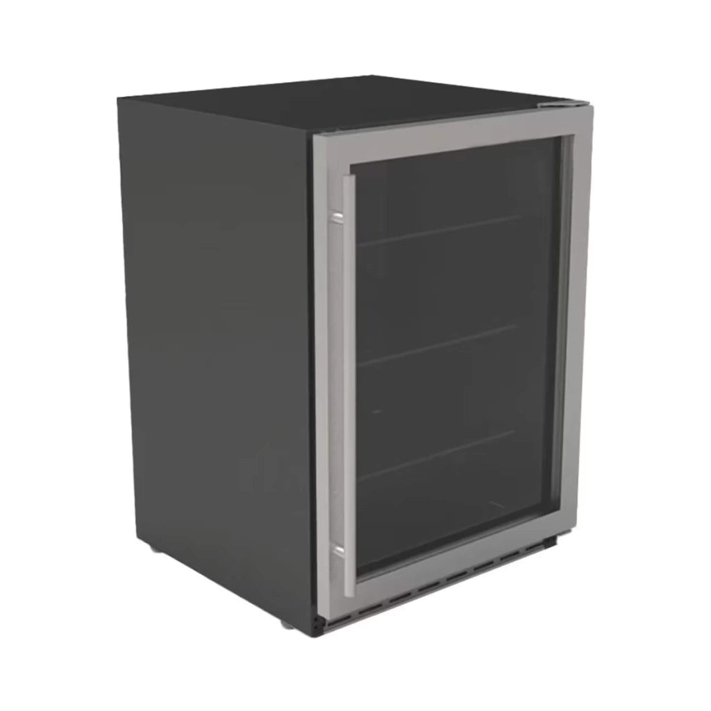 Summerset 24-Inch Outdoor Rated Refrigerator With Glass Door